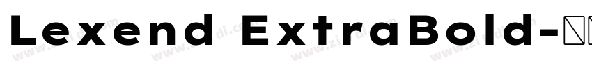 Lexend ExtraBold字体转换